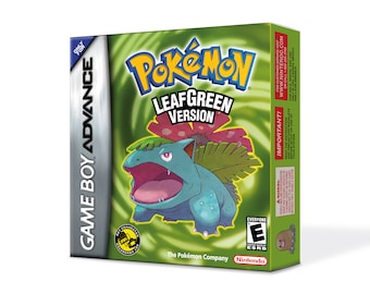 Pokemon LeafGreen Box for Game Boy Nintendo US Version HQ Inner Tray  Protector Case