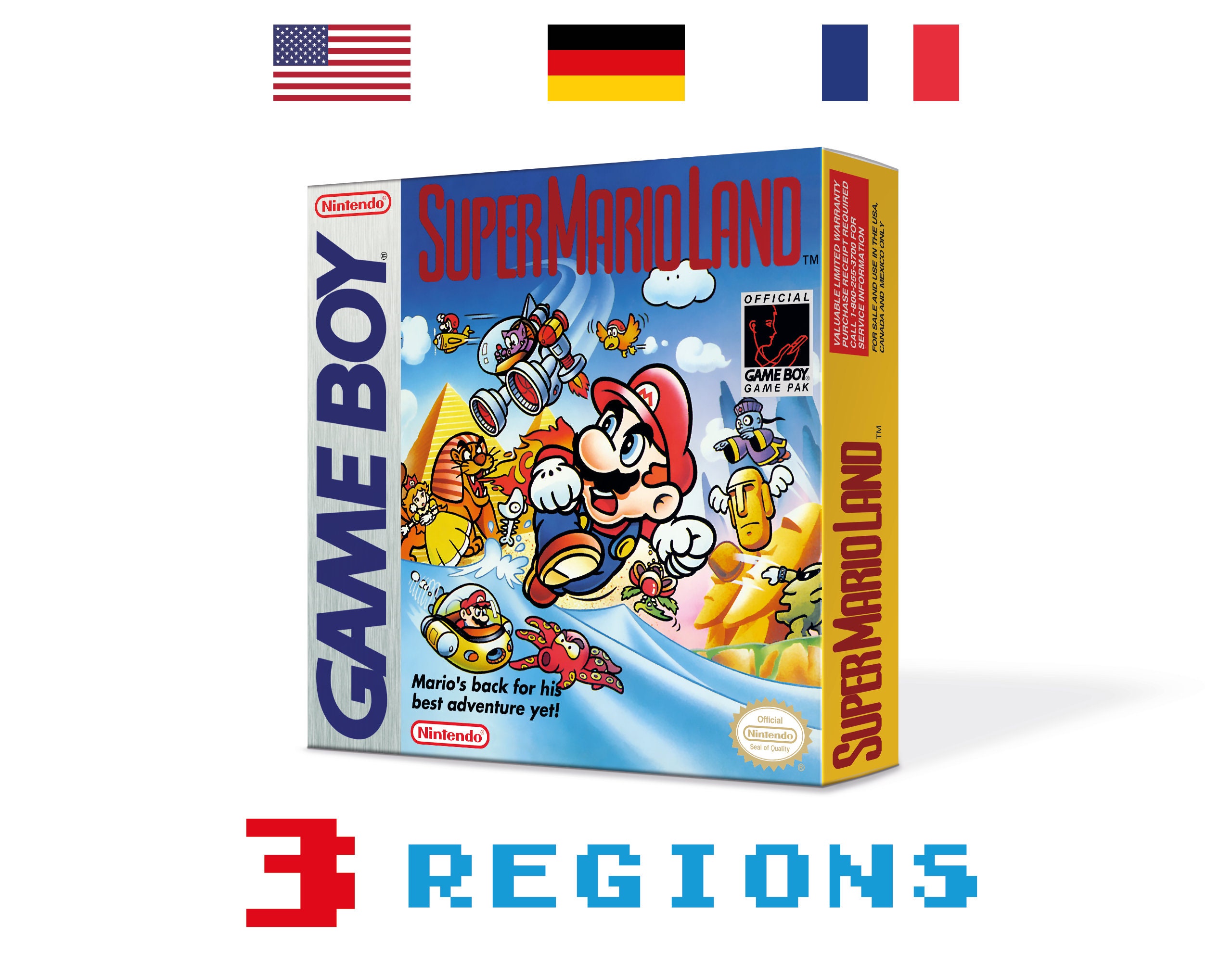 Super Mario Land Box for Game Boy Nintendo - 3 Regions - HQ Super Mario Land Box for Game Boy Nintendo - 3 Regions - HQ