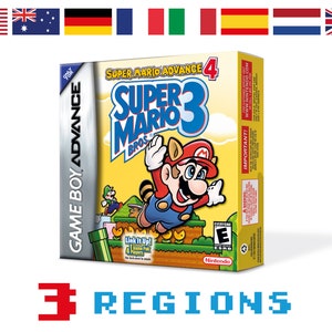 Super Mario Advance 4 - Super Mario Bros. 3 Ersatzbox für Game Boy Nintendo - 3 Regionen - HQ - Innenschale & Schutzhülle