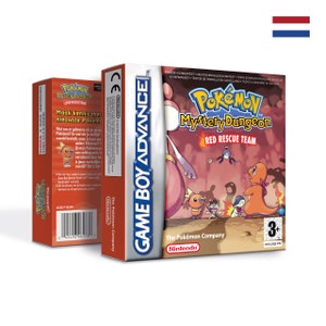 Pokemon Mystery Dungeon Red Rescue Team Box for Game Boy Nintendo 8 Regions HQ Inner Tray Protector Case Dutch - PAL