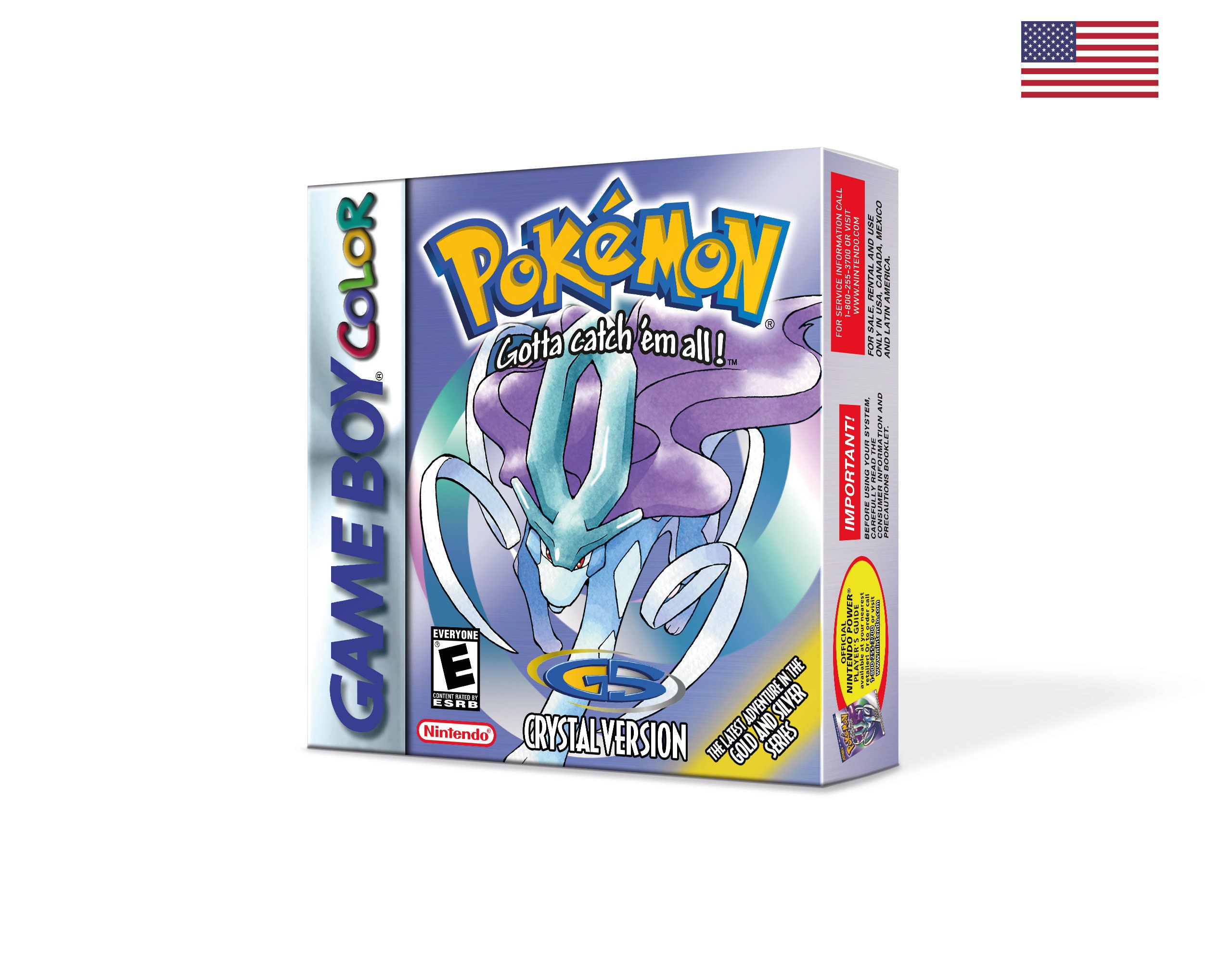 Legendary Pokémon Lugia  Backlit Game Boy Color 