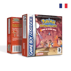 Pokemon Mystery Dungeon Red Rescue Team Box for Game Boy Nintendo 8 Regions HQ Inner Tray Protector Case French - PAL