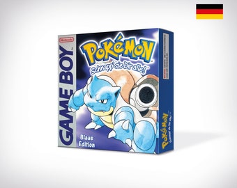 Pokemon Blaue Ersatzbox für Game Boy Nintendo - DE Version - HQ - Innenschale & Schutzhülle