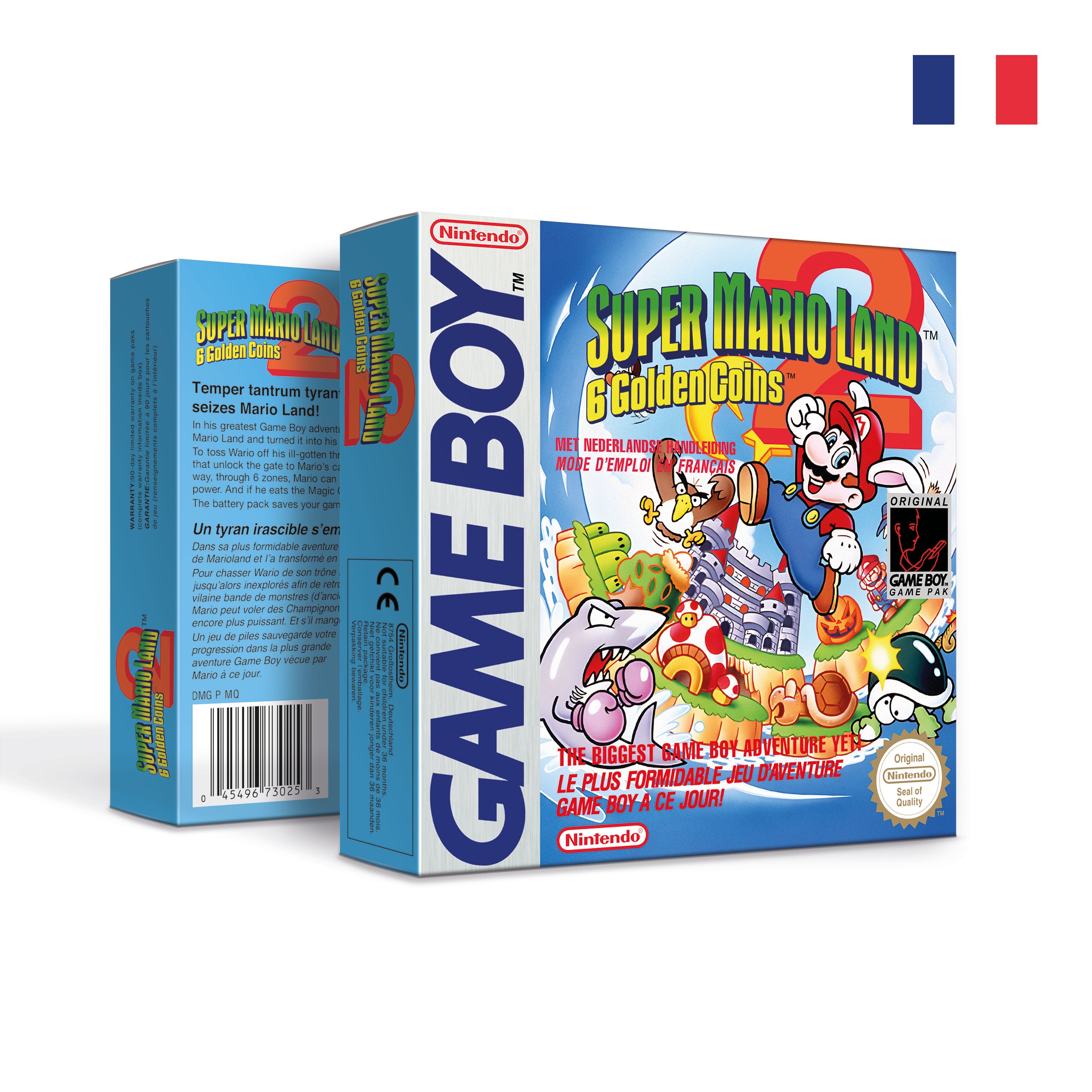 Super Mario Land 2: 6 Golden Coins Box for Game Boy Nintendo - 3