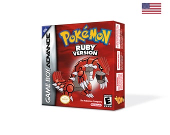 Pokemon Ruby Boîte pour Game Boy Nintendo - US Version - HQ - Plateau intérieur et étui de protection