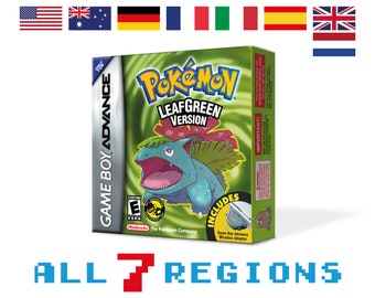 Pokemon LeafGreen Box for Game Boy Nintendo Regions HQ Inner Tray  Protector Case