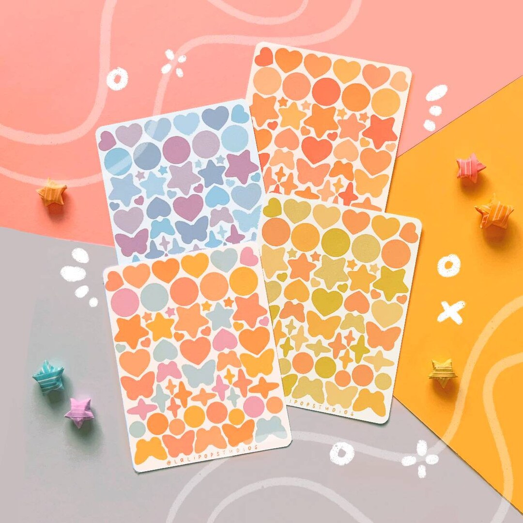 Deco Sticker Sheet | 85 Polco Deco Stickers, Bullet Journal, Journaling ...