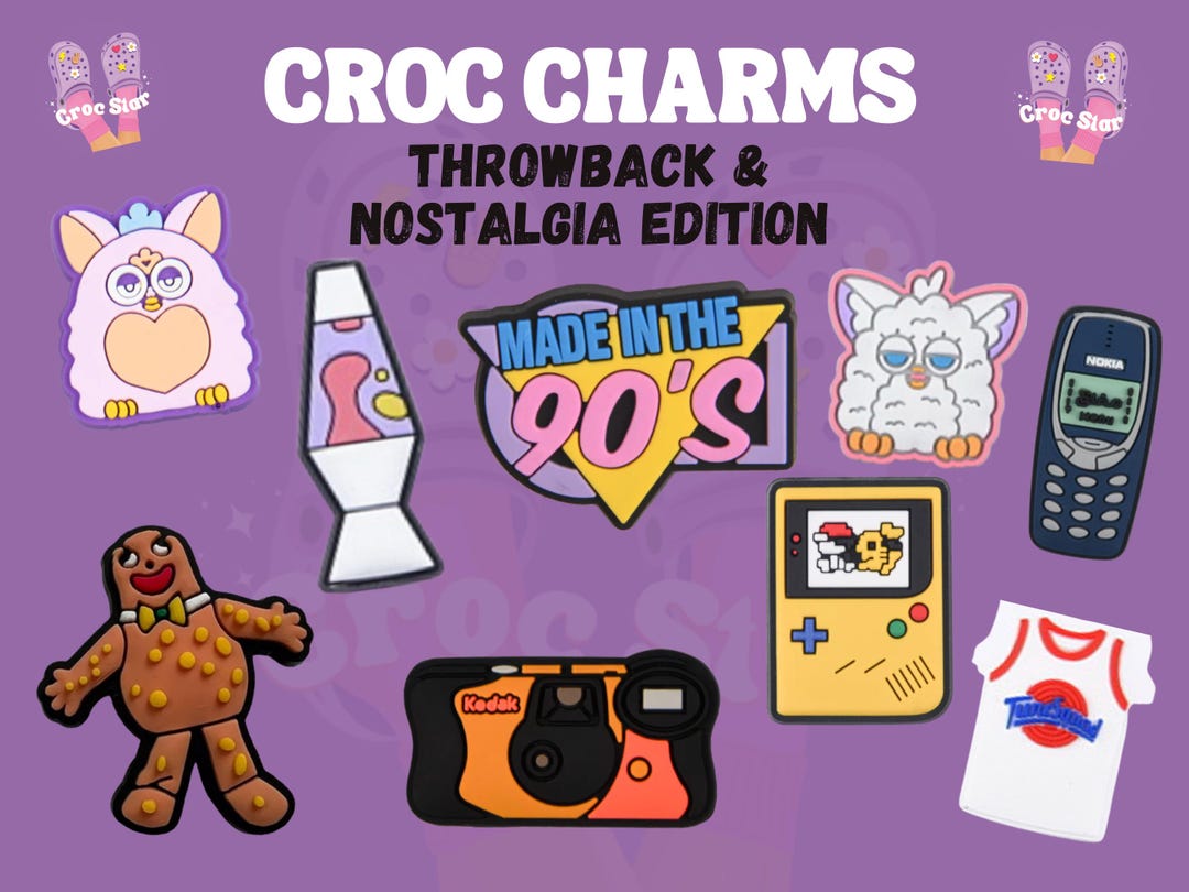 Throwback Croc Charms Lava Lamp Charm Furby Croc Charms Nokia Charm
