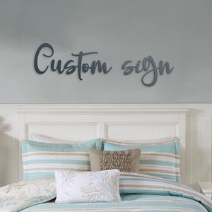 Palabra de madera personalizada, letrero de palabra personalizado, palabra de madera personalizada, decoración de pared para el hogar, cita cortada a láser, texto de madera personalizado