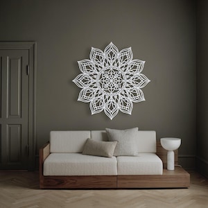 Mandala wall decoration, Rustic mandala wall decor,Round wood wall hanging, Wood mandala decor, Mandala wood art,Mandala art for living room