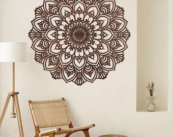 Mandala Wall Art | Boho Home Decor | Wooden Mandala Wall Hanging, Large mandala, Wall Hanging,Wooden Flower of Life Wood Decor Ornament, d7