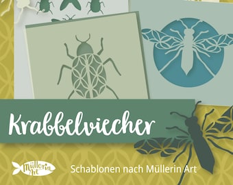 MüllerinArt stencils “Crawling critters”