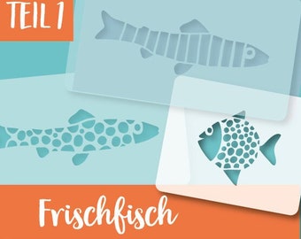 MüllerinArt Schablonen "Frischfisch" Teil 1