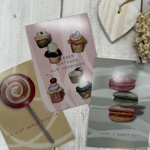 Postkarten Serie Sweeties - für süße Grüße