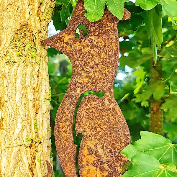 Specht Fridolin aus CORTEN-Stahl