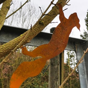 Garden decoration Squirrel Frieda made of CORTEN steel stainless rust look image 1