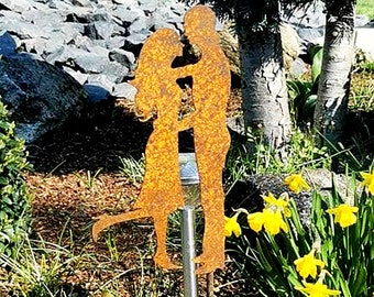 Garden Plug - Corten Couple / Lovers