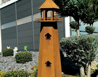 Leuchtturm detailgetreu 130cm aus CORTEN-Stahl