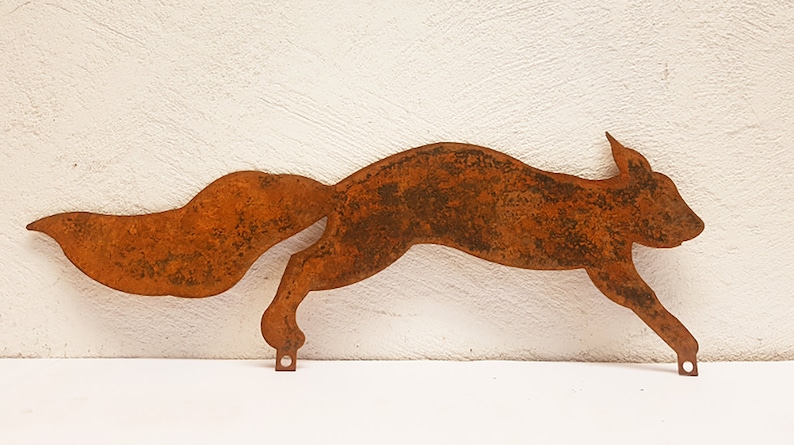 Garden decoration Squirrel Frieda made of CORTEN steel stainless rust look image 2