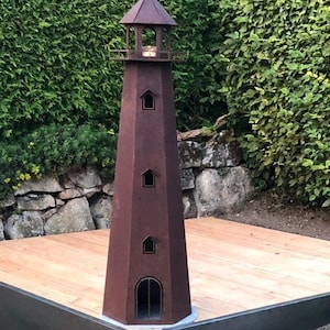 Lighthouse true to detail 130 cm made of CORTEN steel image 2