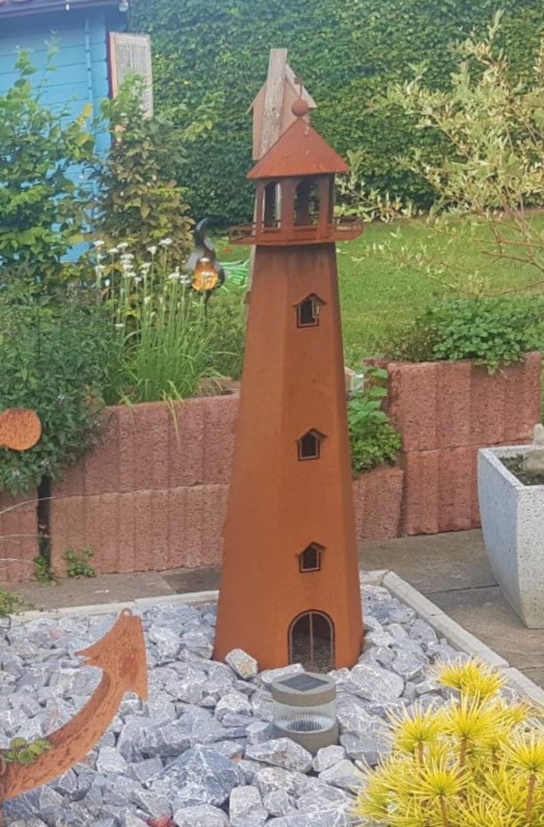 Lighthouse true to detail 130 cm made of CORTEN steel image 3