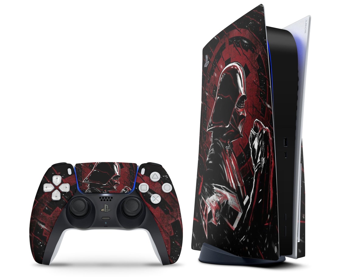 Red Darth Vader PS5 Controller & Console Skin Star Wars Etsy