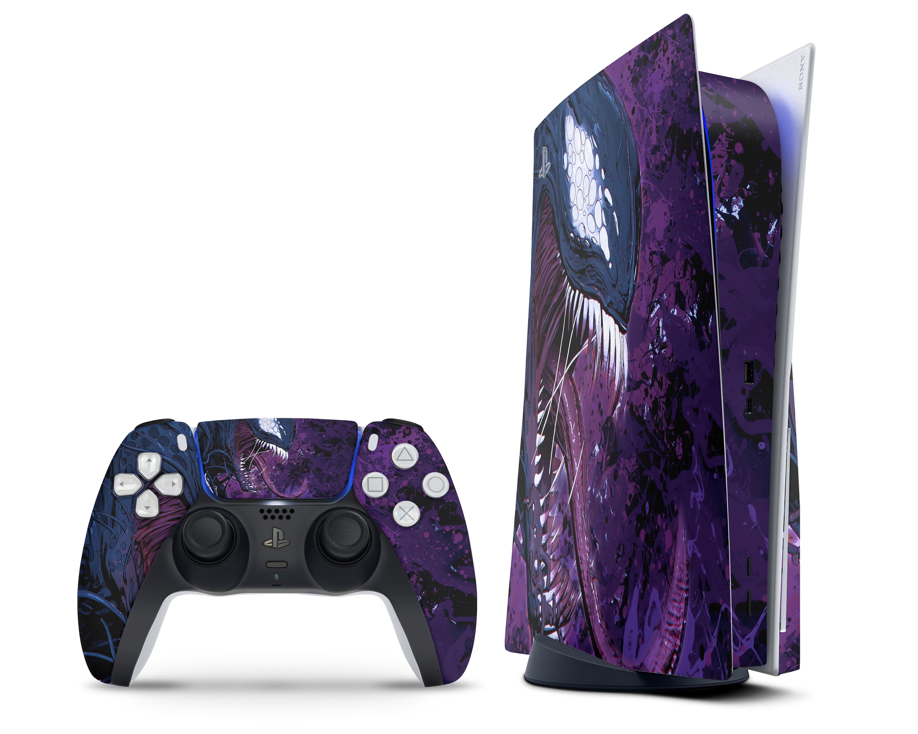 PS5 Controller Skin Decals - Moon Purple - Wrap Vinyl Sticker