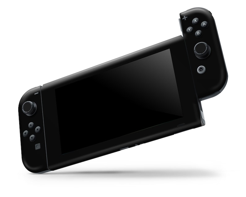 Matte Black Nintendo Switch Skin Classic Black Nintendo Etsy