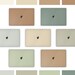Natural Series MacBook Pro Skin, Creme Beige Sage Nude Pale Pastel Green MacBook Air Cover Wrap Decal Sticker, Custom MacBook 16' 14' 13' M2