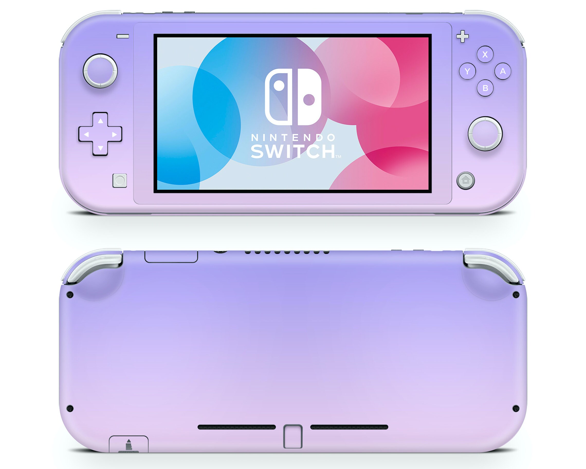 Pastel Purple Pink Nintendo Switch Lite Skin Purple Gradient