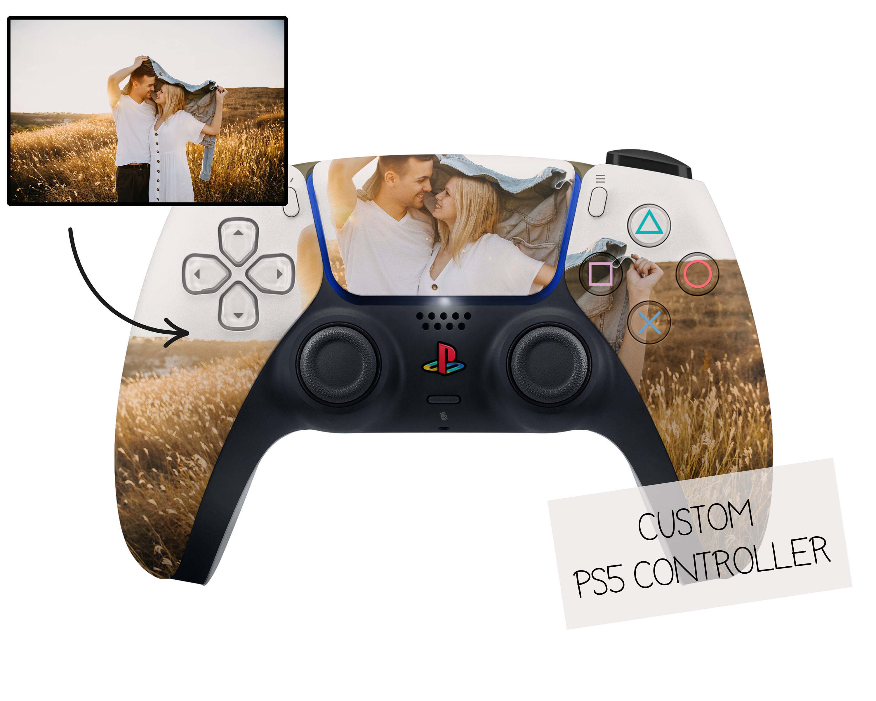 God of War Ragnarok Electric Black PS5 Controller Skin