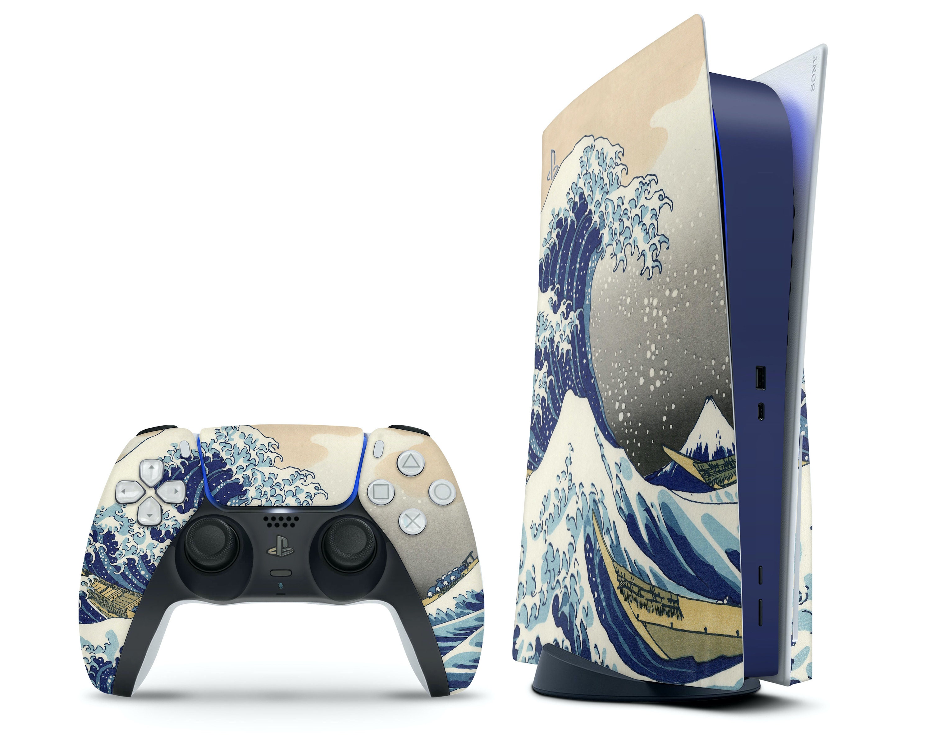 Black God of War PS5 Controller & Console Skin Kratos Ragnarok Playstation  5 Controller Wrap Custom PS5 Console Faceplate Skin 3M Vinyl 