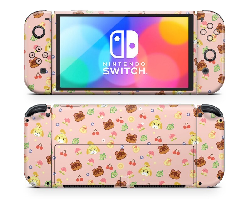 Cute Animal Crossing Nintendo Switch OLED Skin Pastel Pink - Etsy Australia