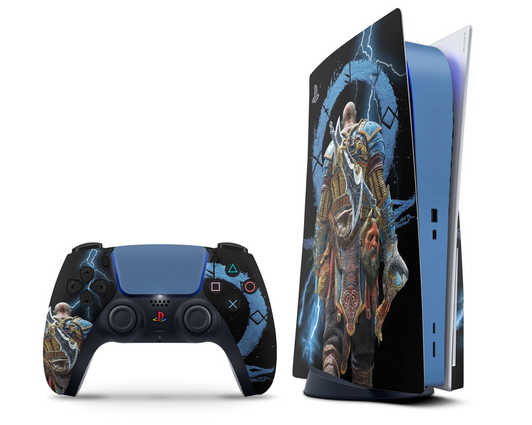 Skin Ps5 God Of War Ragnarok Adesivo Versão Disco ou Digital