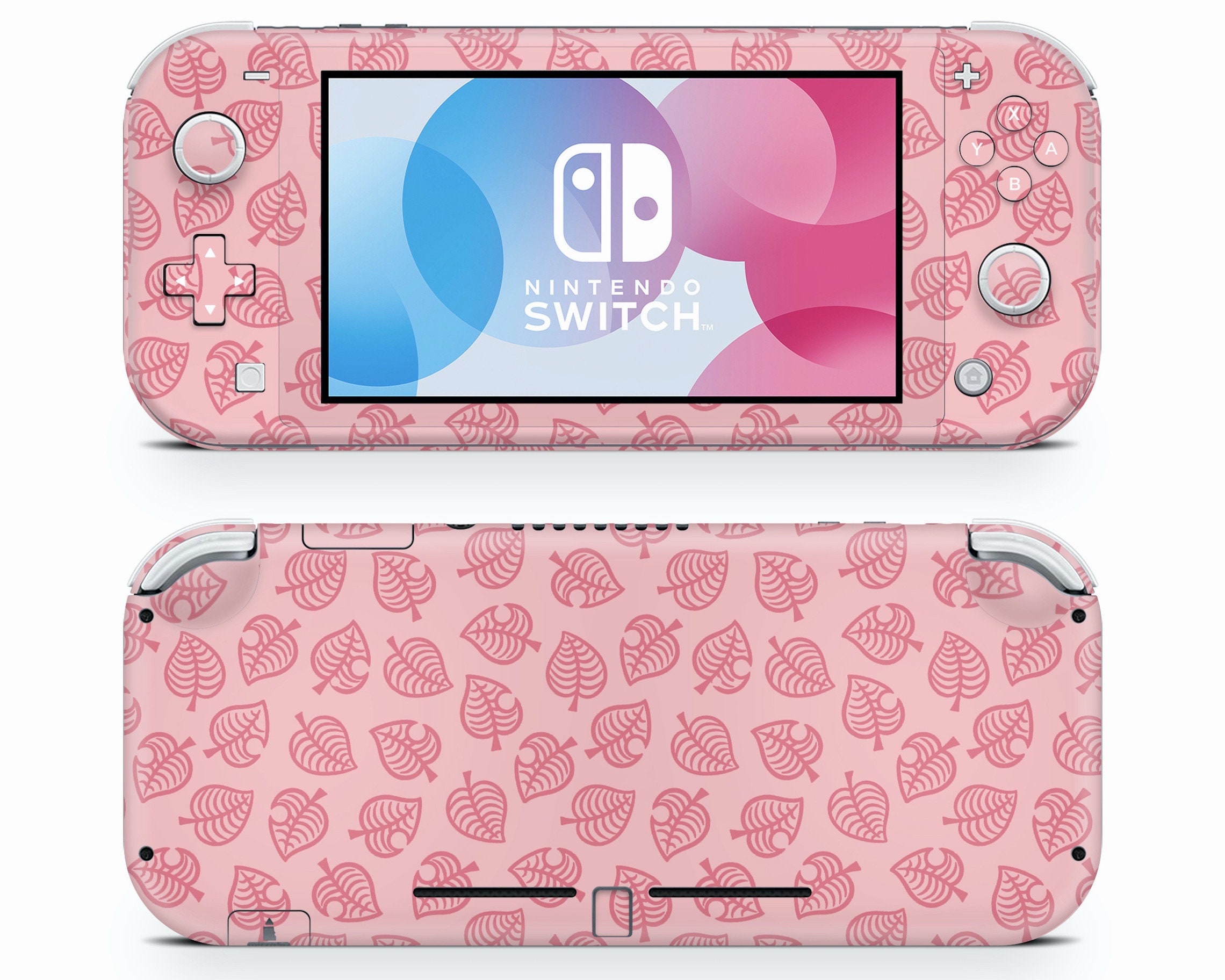 Pink Leaf Animal Crossing Nintendo Switch Lite Skin New | Etsy