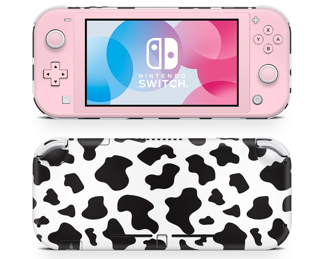 Pastel Pink Cow Print Nintendo Switch Lite Skin Cute Moo Moo - Etsy