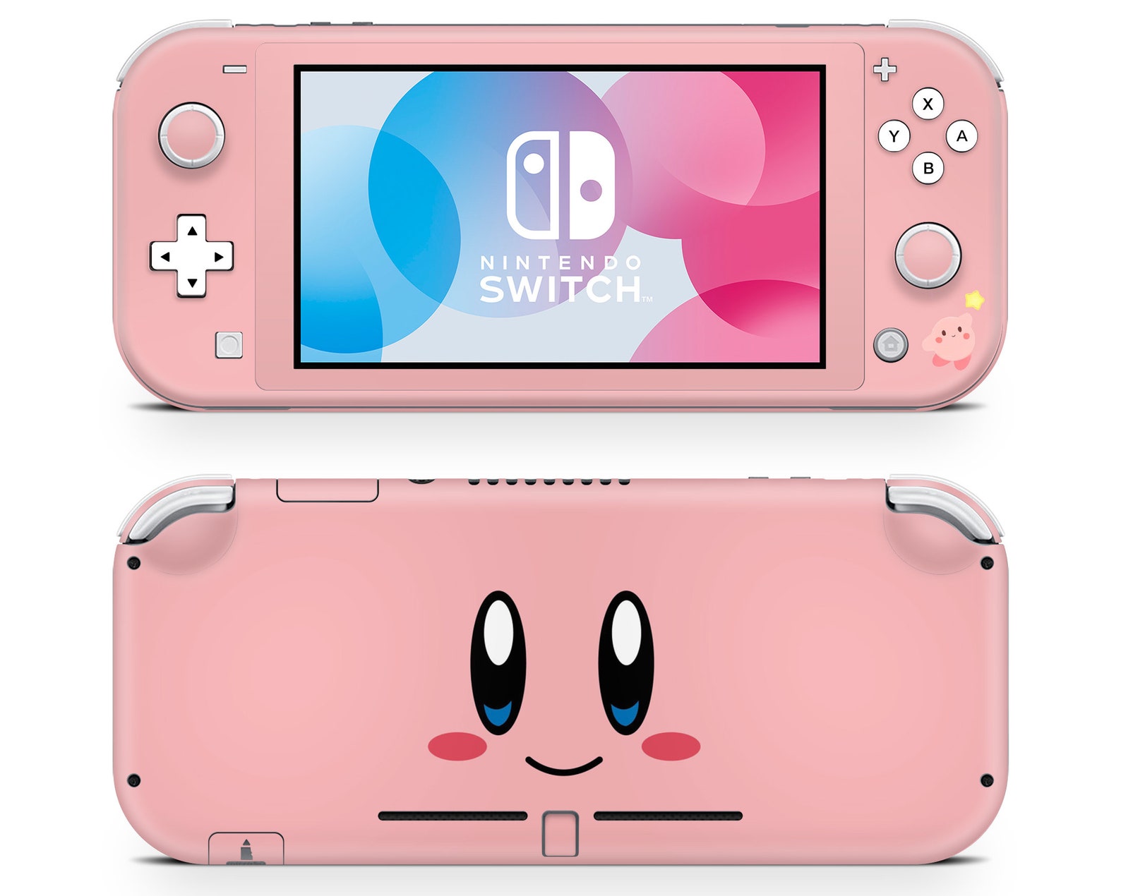 Buy Kirby Face Nintendo Switch Lite Skin Cute Kawaii Pastel Pink Online