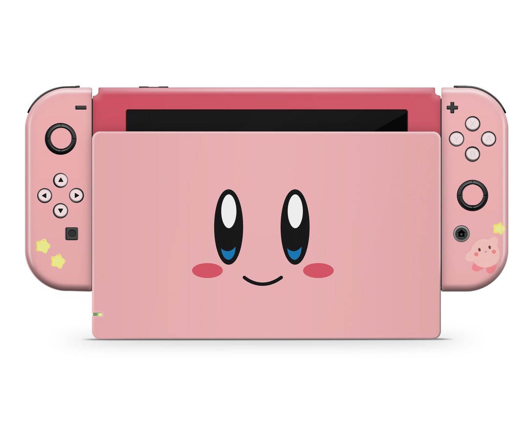 Kirby Nintendo Switch Skin Cute Pastel Pink Nintendo Switch Etsy