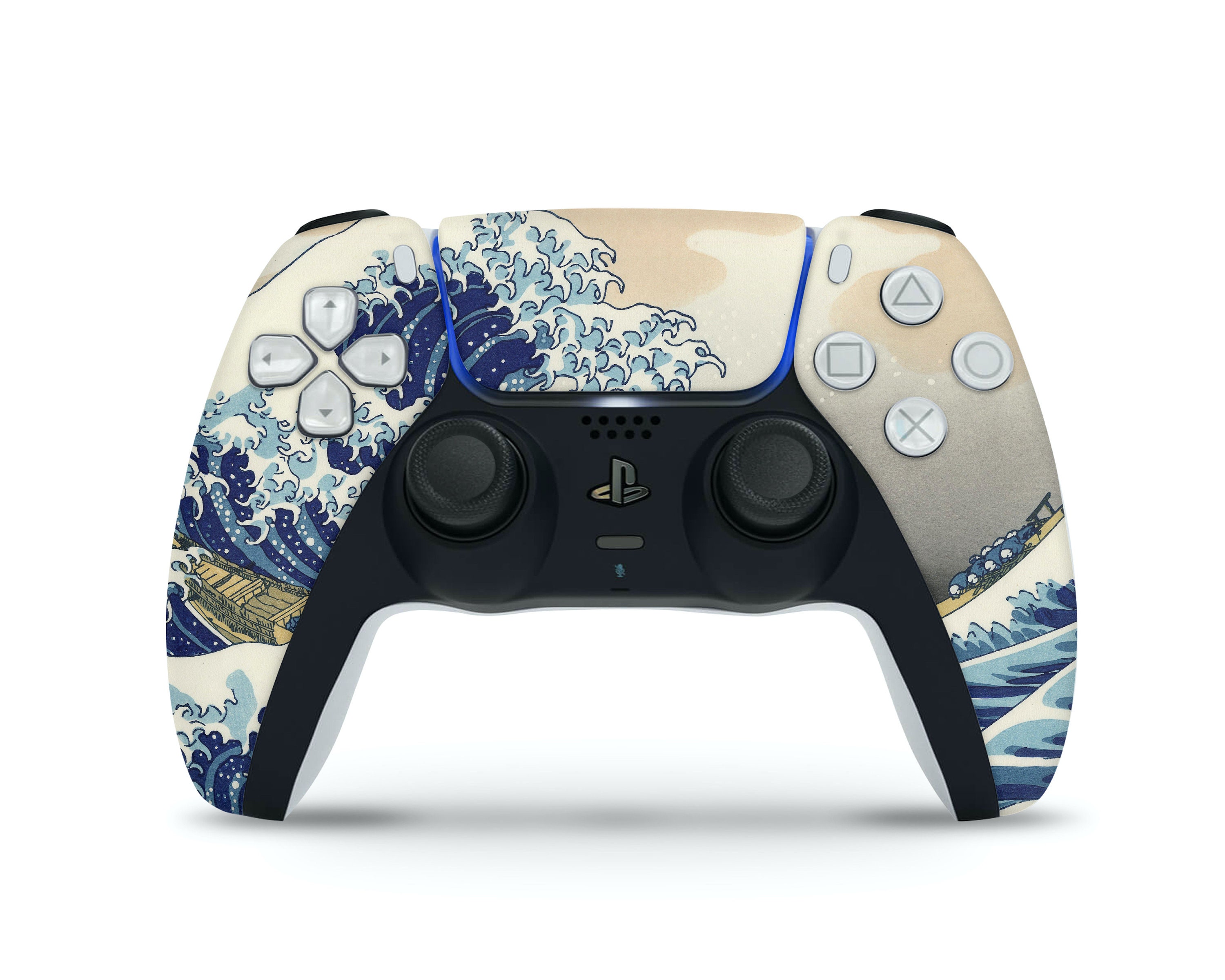 Wave Blue PS5 Console & Controller Skin Solid Color Navy 