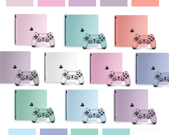 Pastel Skin Pink Purple Blue Teal PlayStation 4 Slim - Etsy 日本