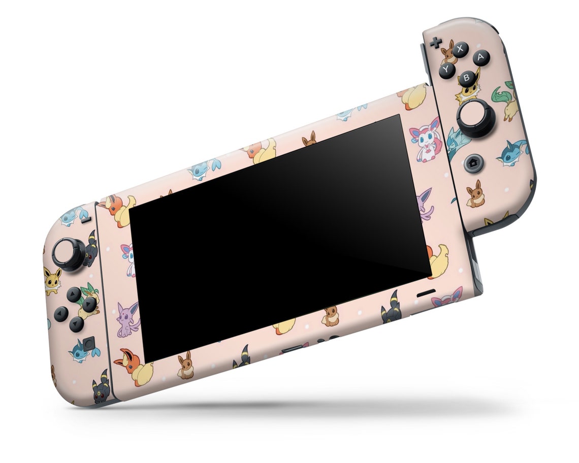 Pokemon Eevee Evolution Nintendo Switch Skin Cute Pokemon Etsy