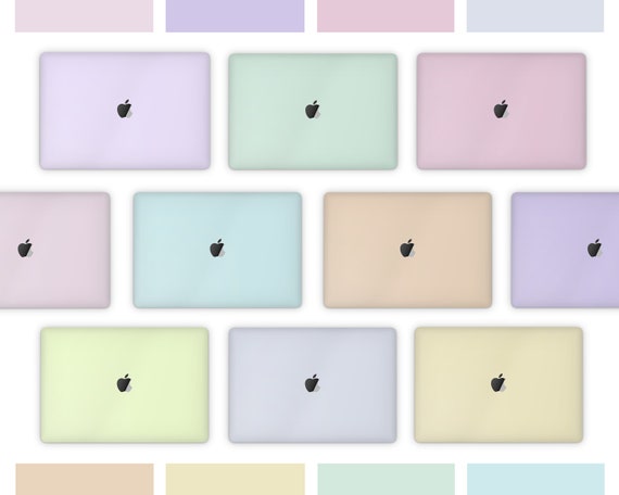 sin embargo avance Esquivar Macaron Series Pastel MacBook Pro Skin Pink Purple Blue Mint - Etsy España