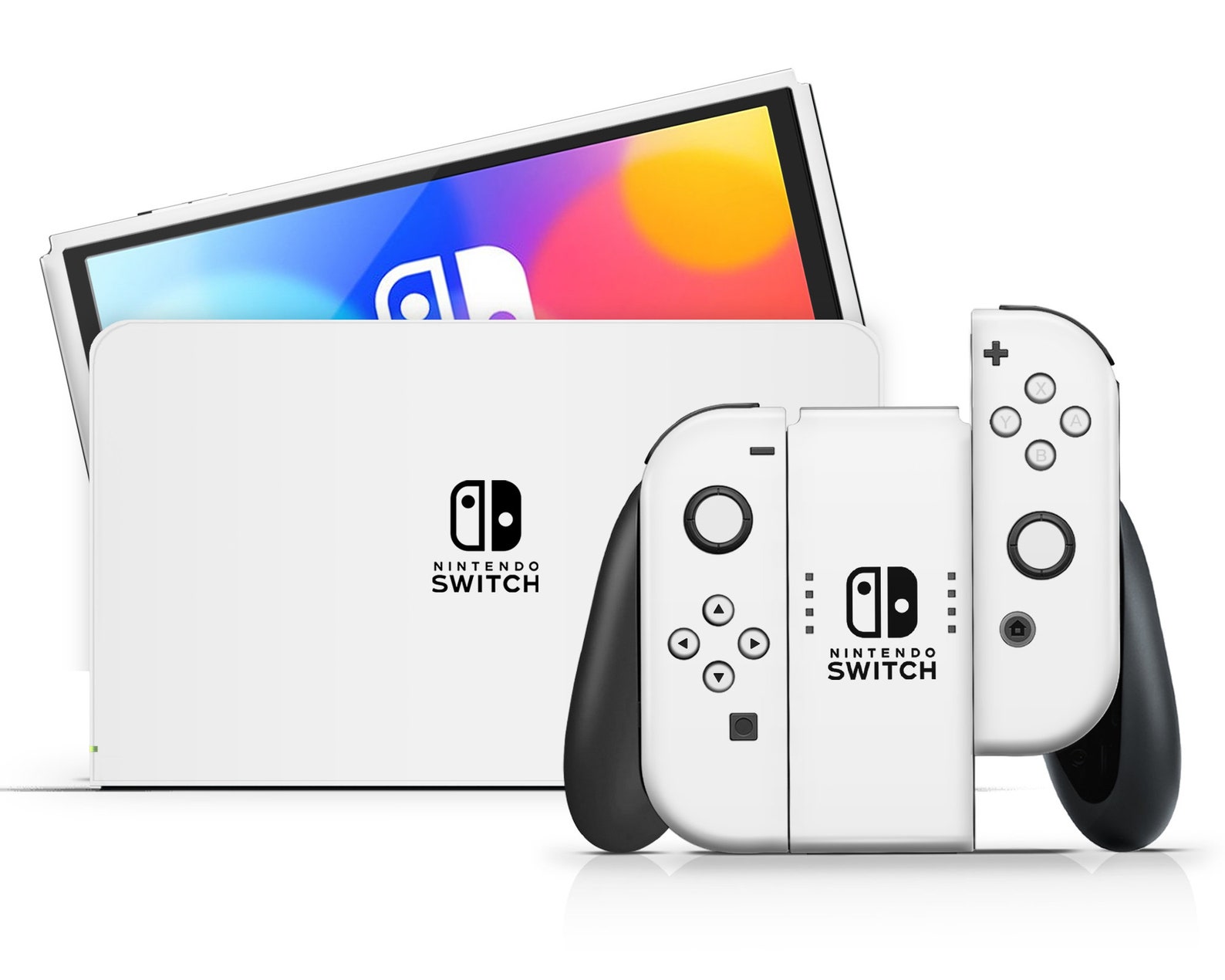 White nintendo. Нинтендо свитч белая. Nintendo Switch OLED белый. Нинтендо свитч олед. Нинтендо свитч чёрный и белый.