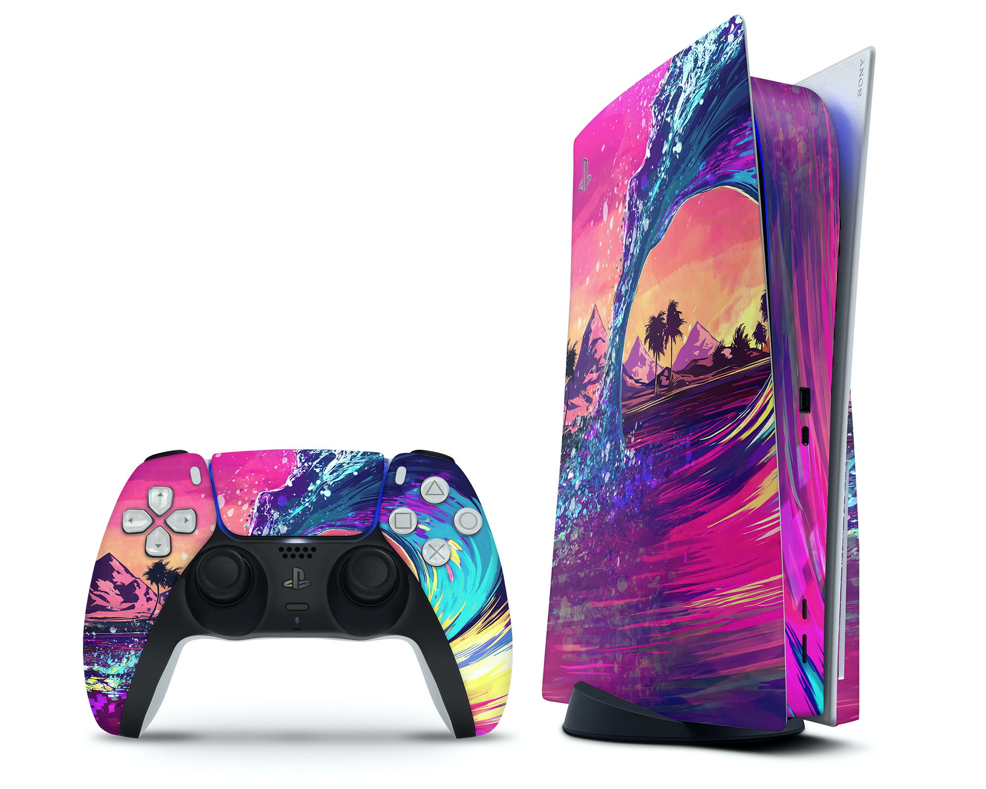 Retro Playstation 1 Inspired Skin for PS5 Classic Grey Design 