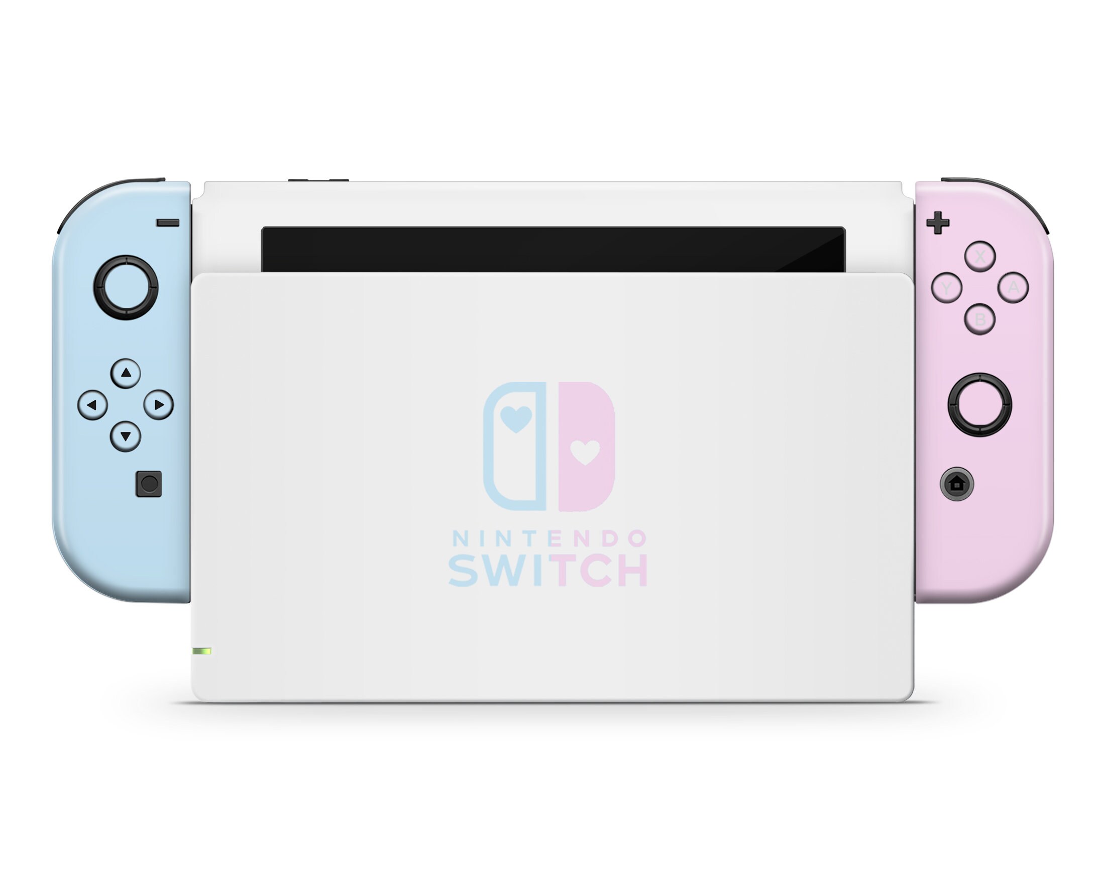 Baby Pink Blue Nintendo Switch Skin Soft Pastel His & Her Etsy