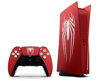 Red SpiderMan PS5 Controller Console Skin Miles Morales - 日本
