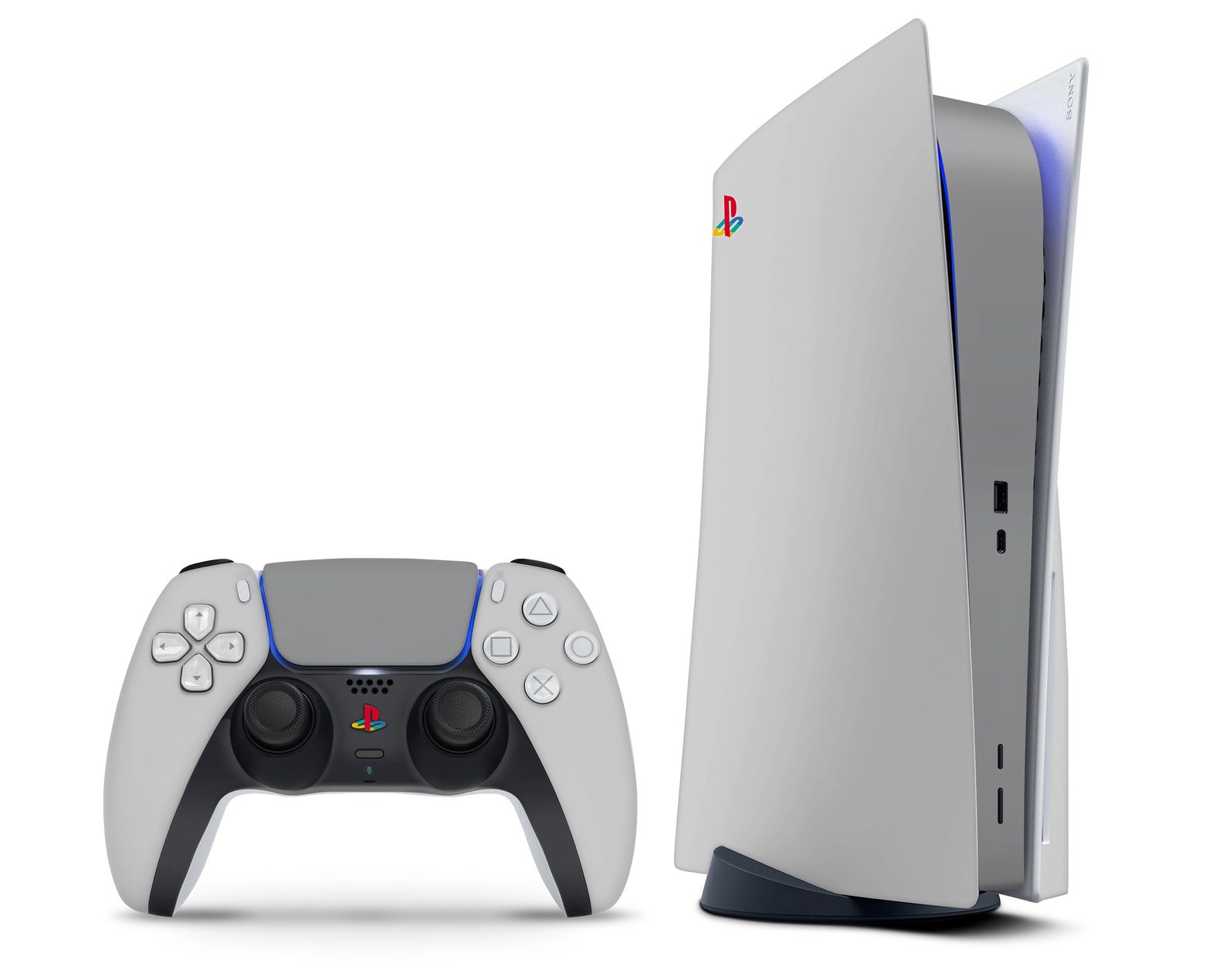 Retro Classic Playstation 1 Farben PS5 Skin Grau PlayStation 5 - Etsy.de