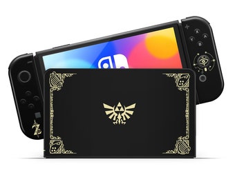 Zelda Hyrule Warriors Black Nintendo Switch OLED Skin