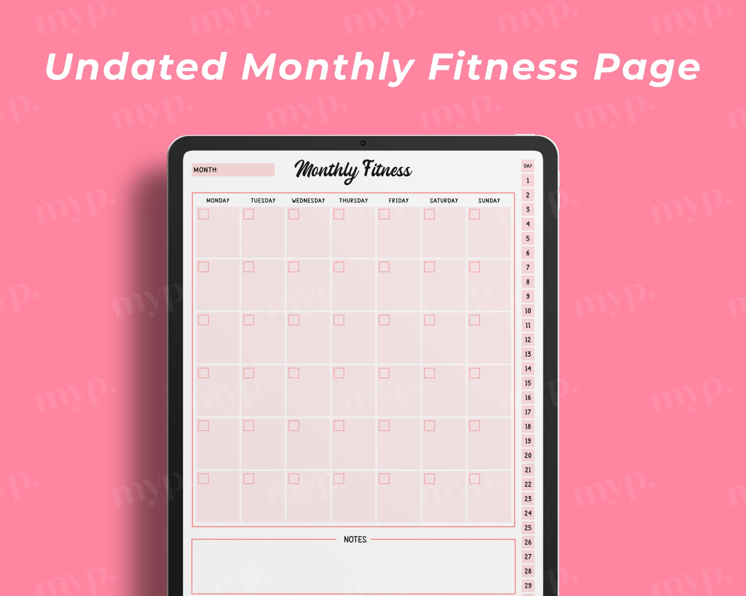 DIGITAL Fitness Planner for Goodnotes Fitness Planner for Etsy