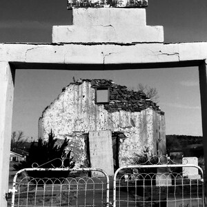 Abandoned derelict church chapel in Lima, New Mexico.